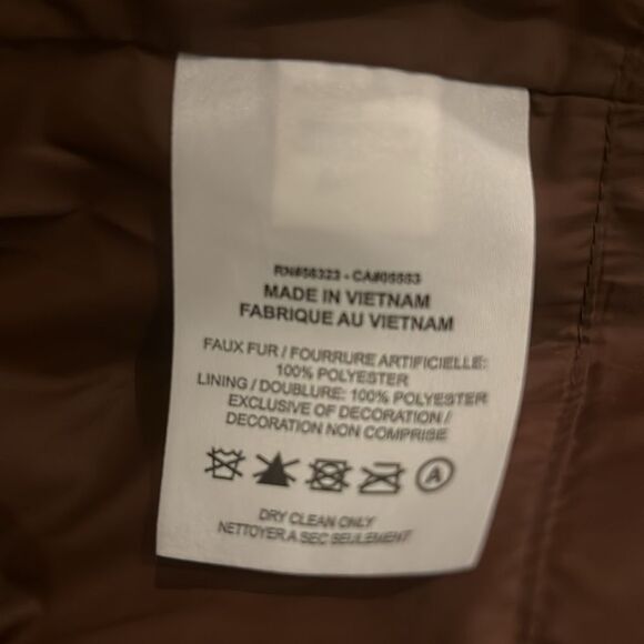 Nike Sportswear Plush Printed Faux Fur Jacket in Dk Driftwood Cacao Purple - Picture 7 of 11